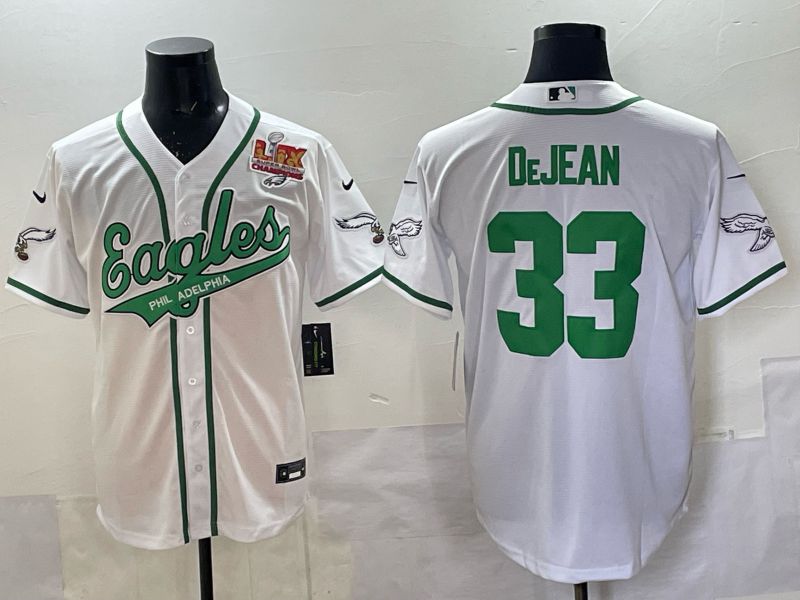 Men 2025 Philadelphia Eagles #33 Dejean white 2th generation Joint Name Nike Limited NFL Jersey style 007->philadelphia eagles->NFL Jersey